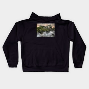 the lake district borrowdale old mill 2 Kids Hoodie